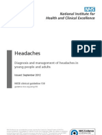 NICE Guideline 2012 - Headaches