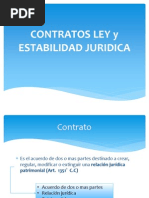 Contratos Ley y Estabilidad Juridica