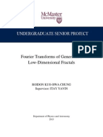 Fourier Transforms of Generalized Low-Dimensional Fractals