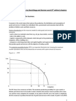 Economics For Business by David Begg and Damian Ward (3 Edition) Chapters 1-8 Chapter 1: Economics For Business