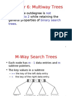 Chapter 6: Multiway Trees: Not Restricted To 2 Binary Search Trees