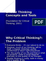 Critical Thinking Concepts and Tools