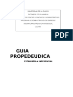 Propedeutica Estadistica Inferencial