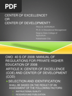 Center of Excellence