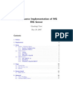 Opensource Implementation of Ms Ris Server: Gianluigi Tiesi May 29, 2007