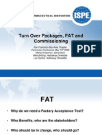 ISPE - SFCH - TurnOver Packages - FAT - Commissioning