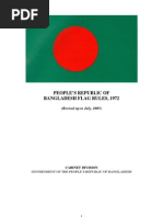 Bangladesh National Flag Rules