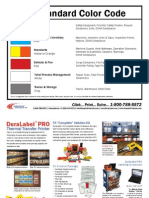 Sample Procedure - 5S Standard Colour Code