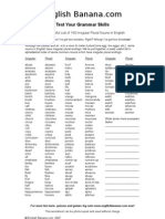 List of 100 Irregular Plural Nouns in English