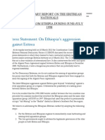 Press Statement: On Ethiopia's Aggression Against Eritrea