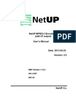 Netup Mpeg-2 Encoder 8X (With Ip Output) : User'S Manual