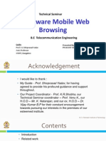 Cost Aware Mobile Web Browsing