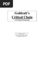 Summary Critical Chain Goldratt