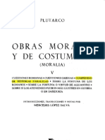 Tomo V - Obras Morales y de Costumbres - Plutarco - Compendio de Historias Paralelas