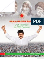 Chiru Praja Rajyam Party Manifesto