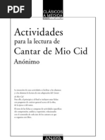 Actividades Mio Cid