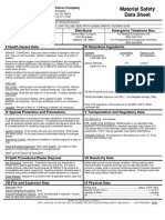 Material Safety Data Sheet: The Clorox Company