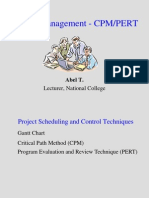 Project Management PERT/CPM