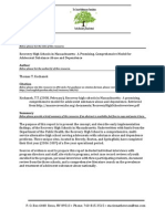 Recovery High Schools in Massachusetts: A Promising, Comprehensive Model For Adolescent Substance Abuse and Dependence