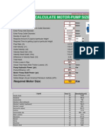 20 Pump Size Calculations