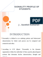 Personality Profile of Students