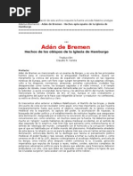 Adan de Bremen - Hechos de La Iglesia