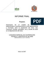 Zonificacion Edafoclimatica y Socioeconomica