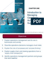 Introduction To Managing Operations Across The Supply Chain: Chapter One