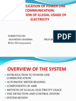 An Application of Power Line Communication: Detection of Illegal Usage of Electricity