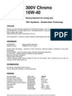 300V Chrono 10W-40: Racing Lubricant For Racing Cars 100% Synthetic - Double Ester Technology