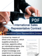 International Sales Representative Contract