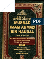 Musnad Ahmad Bin Hanbal, Arabic - English Translation-Volume 1