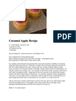 Caramel Apple Recipe: Special Equipment: Candy Thermometer, and Lollipop Sticks