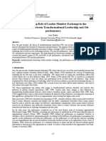 The Mediating Role of Leader-Member Exchange in The Relationship Between Transformational Leadership and Job Performance