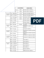 Hari Waktu Kod Kertas Nama Kertas