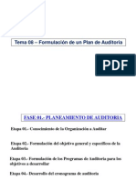 Tema 08 - Formulacion Del Plan de Auditoria