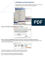 Creating and Connecting To ODI Master and Work Repositories