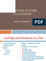 Operating System File System: Session 10 (Chapter 9)