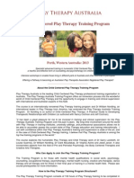 Child Centred Play Therapy Training Program Material