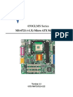 650GLMS Series: MS-6721 (v1.X) Micro ATX Mainboard