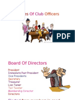 Duty of Club Officers - Share 070409