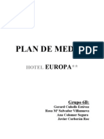 Plan de Medios Hotel Europa