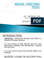 Glomerular Function Tests