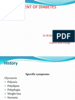 Management of Diabetes: DR Rukman Mecca M I 51 ST Batch Calicut Med College
