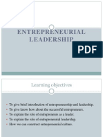 Entreprenuerial Leadership 