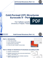 Cold Form Structures Eurocode 9 - Part 1.4