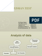 Friedman Nonparametric Test