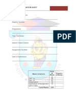 Assignment Evaluation Sheet: Mark Criteria's Actu Al Mark S Acquire D Marks