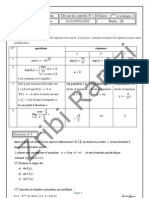 Devoir de Contrôle N°1 4ème SC Techniques MR Zribi 11 11 10