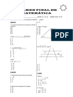 Examen Final de Matemática